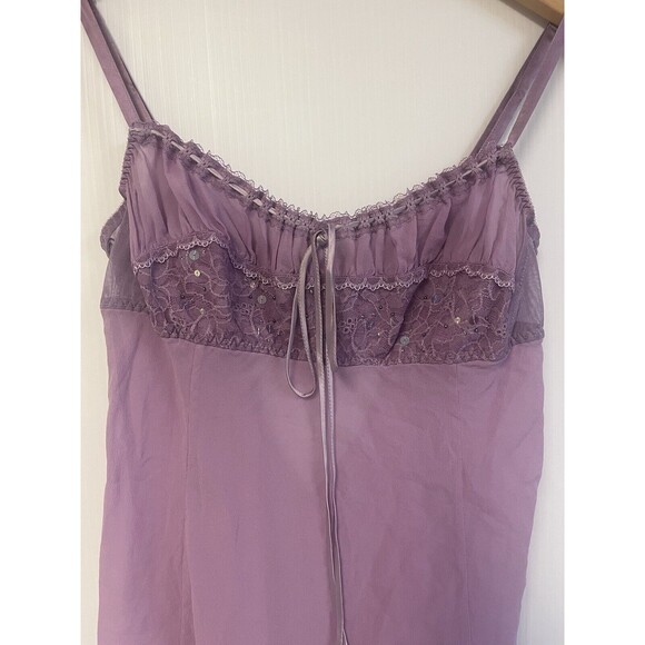 Victoria's Secret RARE y2k milkmaid 100% silk slip chemise babydoll nightie - Picture 11 of 13
